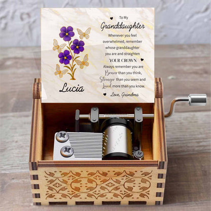 To My Granddaughter, Butterflies And Flowers