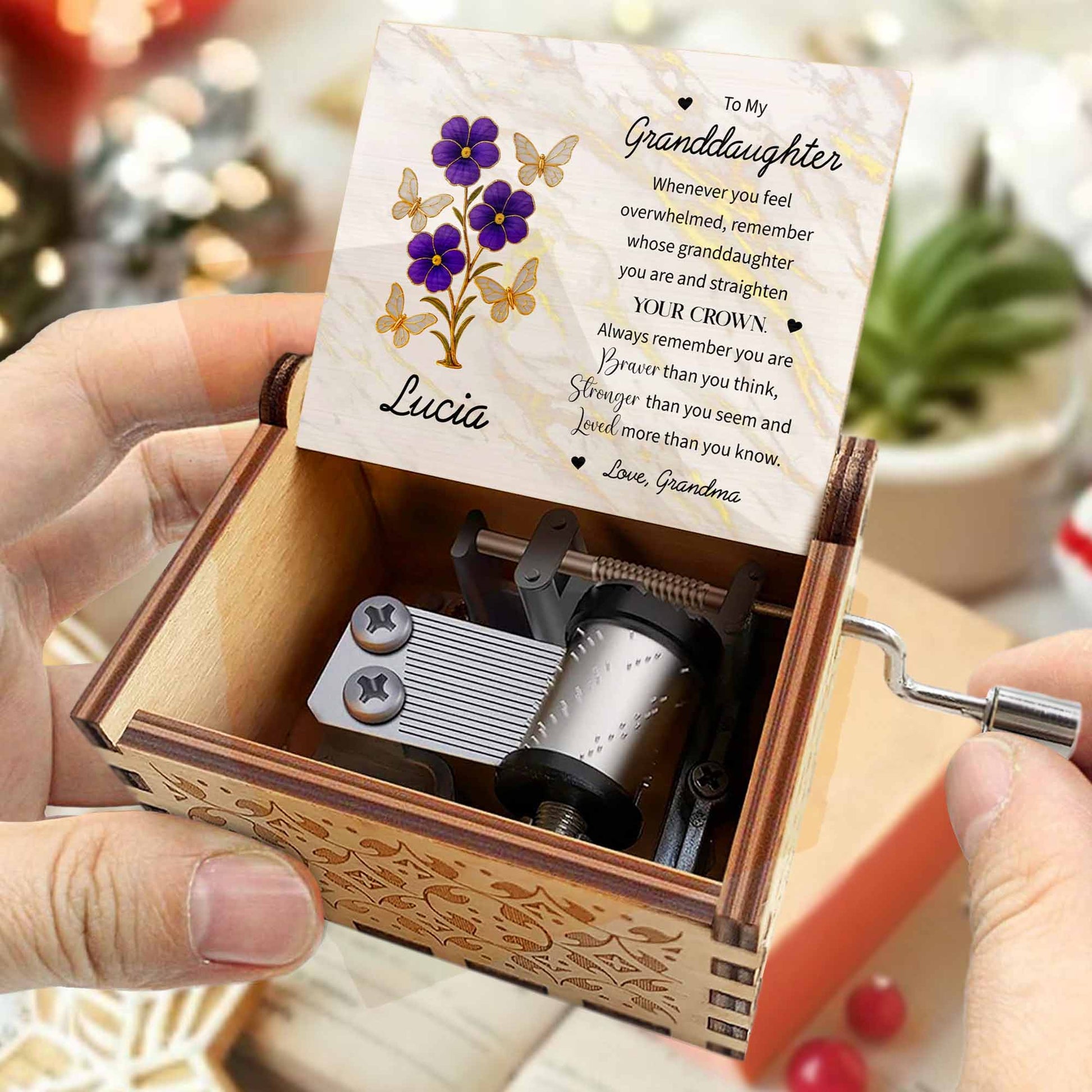 To My Granddaughter, Butterflies And Flowers