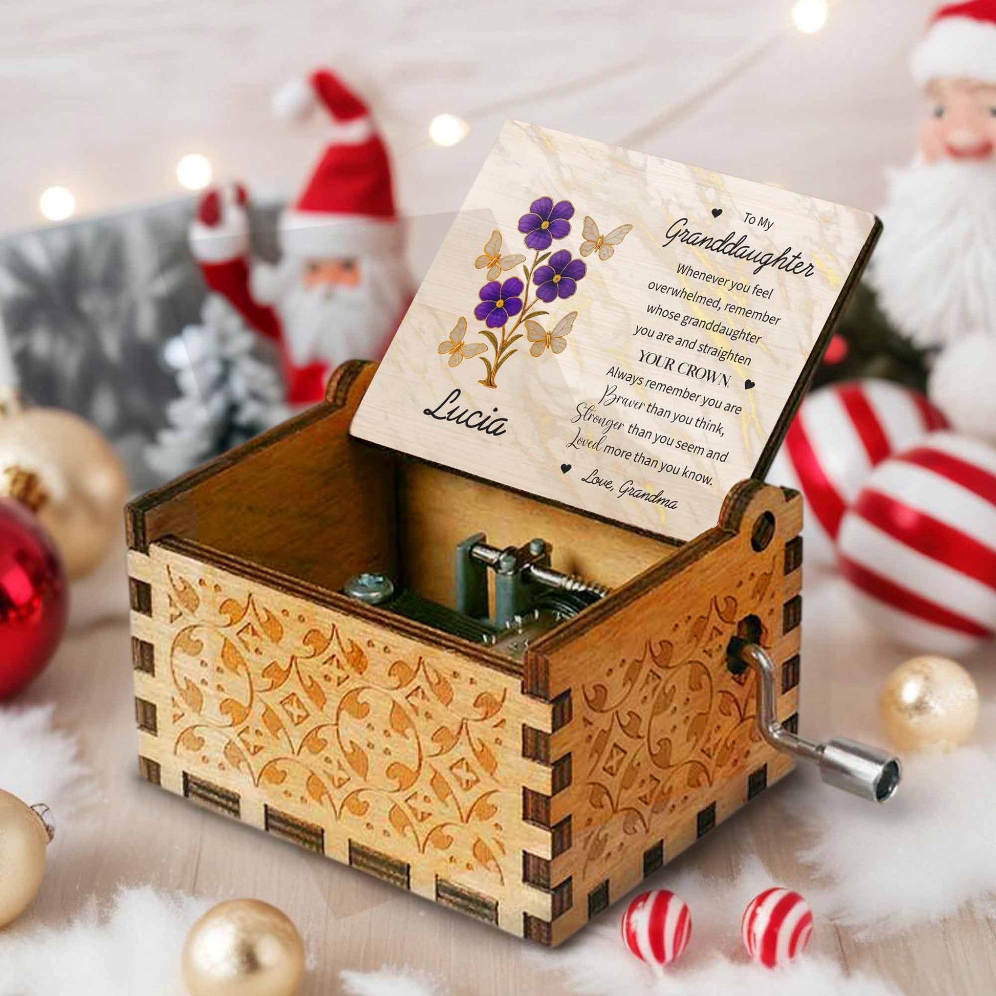 To My Granddaughter, Butterflies And Flowers