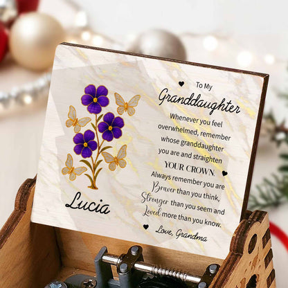 To My Granddaughter, Butterflies And Flowers