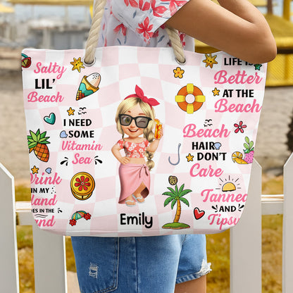 Life Is Better At The Beach With Palm Tree And Sun