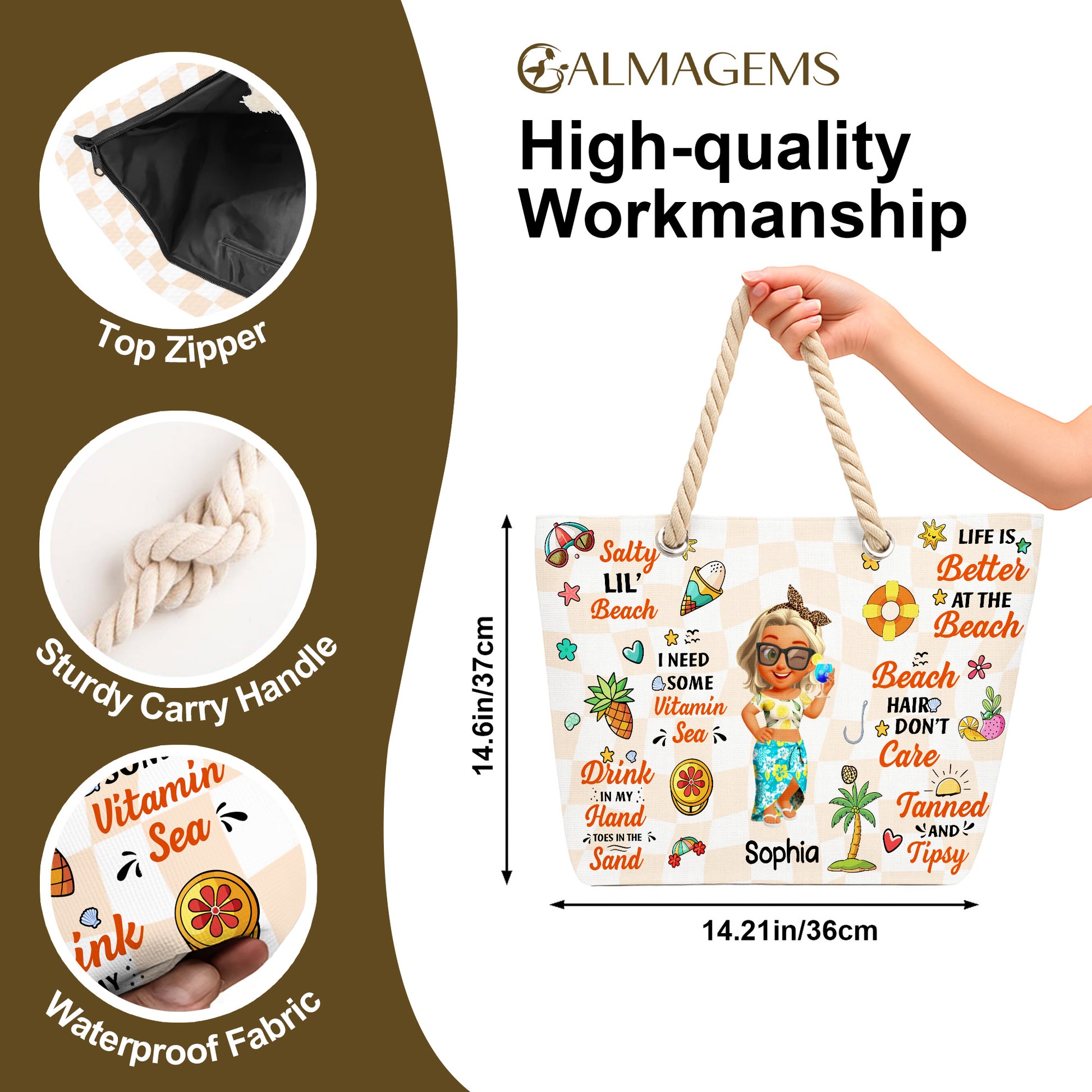 Life Is Better At The Beach With Palm Tree And Sun