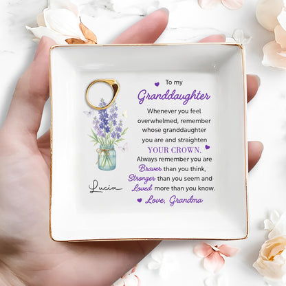 To My Granddaughter, Remember You Are Braver, Lavender And Butterflies