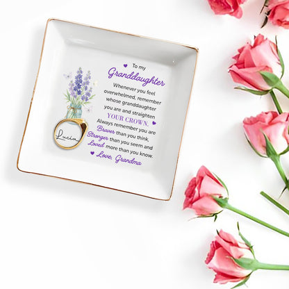 To My Granddaughter, Remember You Are Braver, Lavender And Butterflies