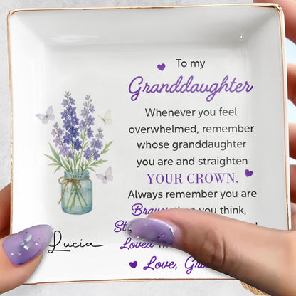 To My Granddaughter, Remember You Are Braver, Lavender And Butterflies