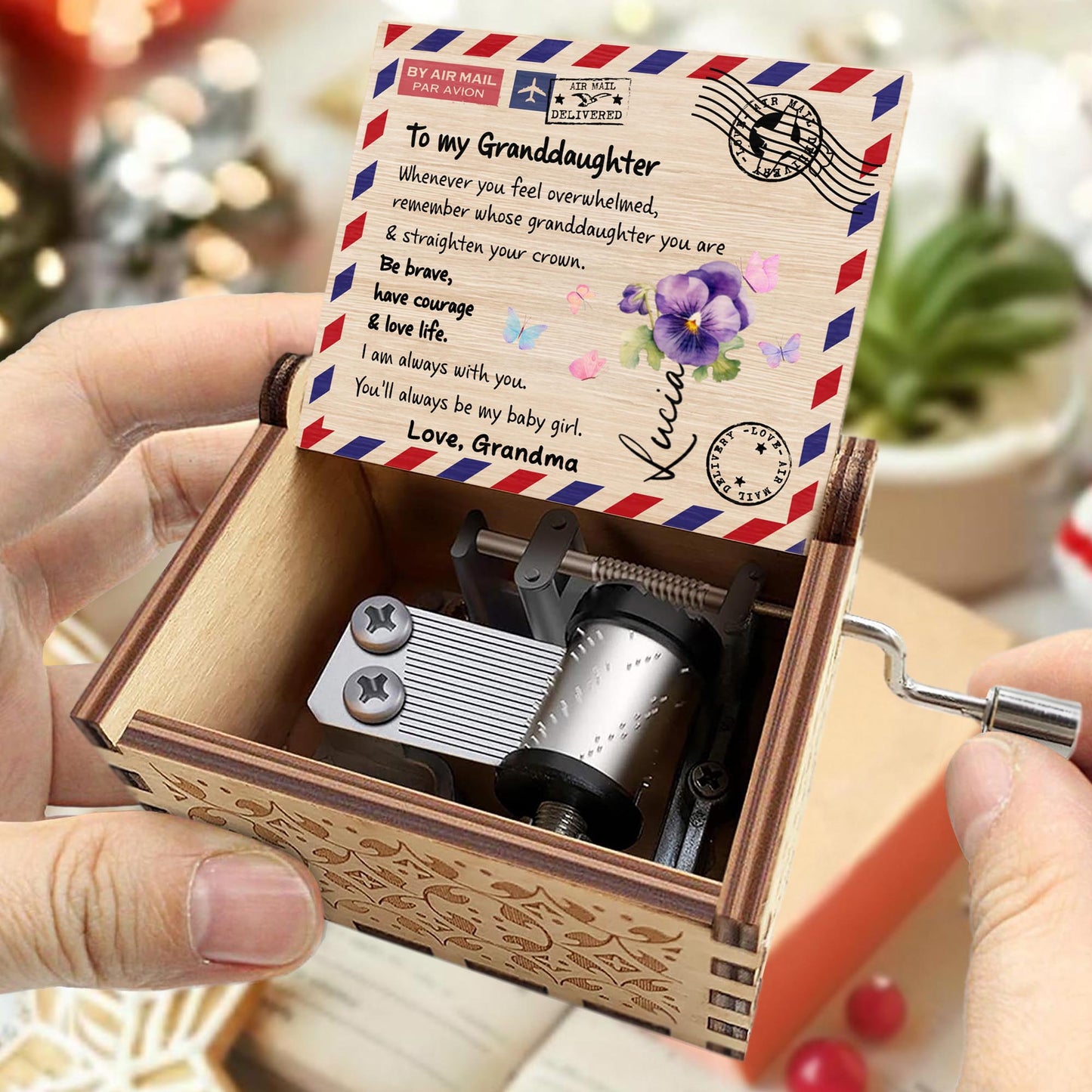 To My Granddaughter, Be Brave, Love Life With Flowers