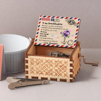 To My Granddaughter, Be Brave, Love Life With Flowers