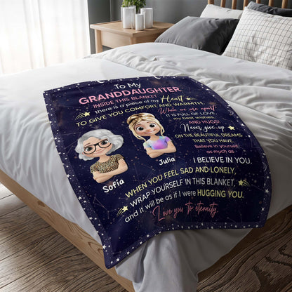 To My Granddaughter, Stars, Hearts, Cartoon Figures