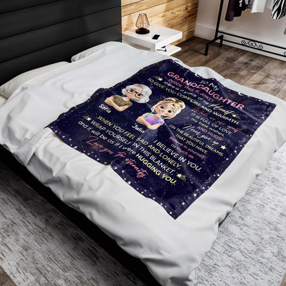 To My Granddaughter, Stars, Hearts, Cartoon Figures