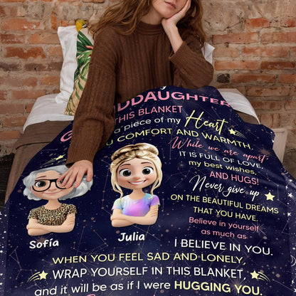 To My Granddaughter, Stars, Hearts, Cartoon Figures