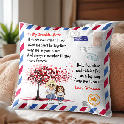 To My Granddaughter, Love From Grandma, Tree With Heart-Shaped Leaves