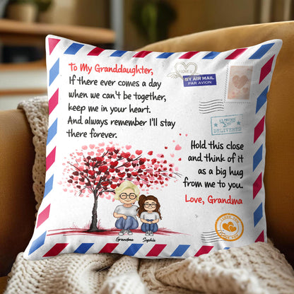 To My Granddaughter, Love From Grandma, Tree With Heart-Shaped Leaves