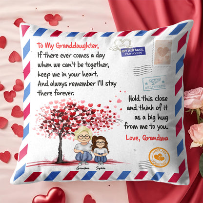 To My Granddaughter, Love From Grandma, Tree With Heart-Shaped Leaves