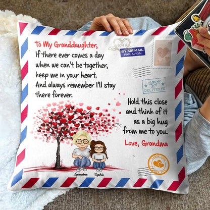 To My Granddaughter, Love From Grandma, Tree With Heart-Shaped Leaves