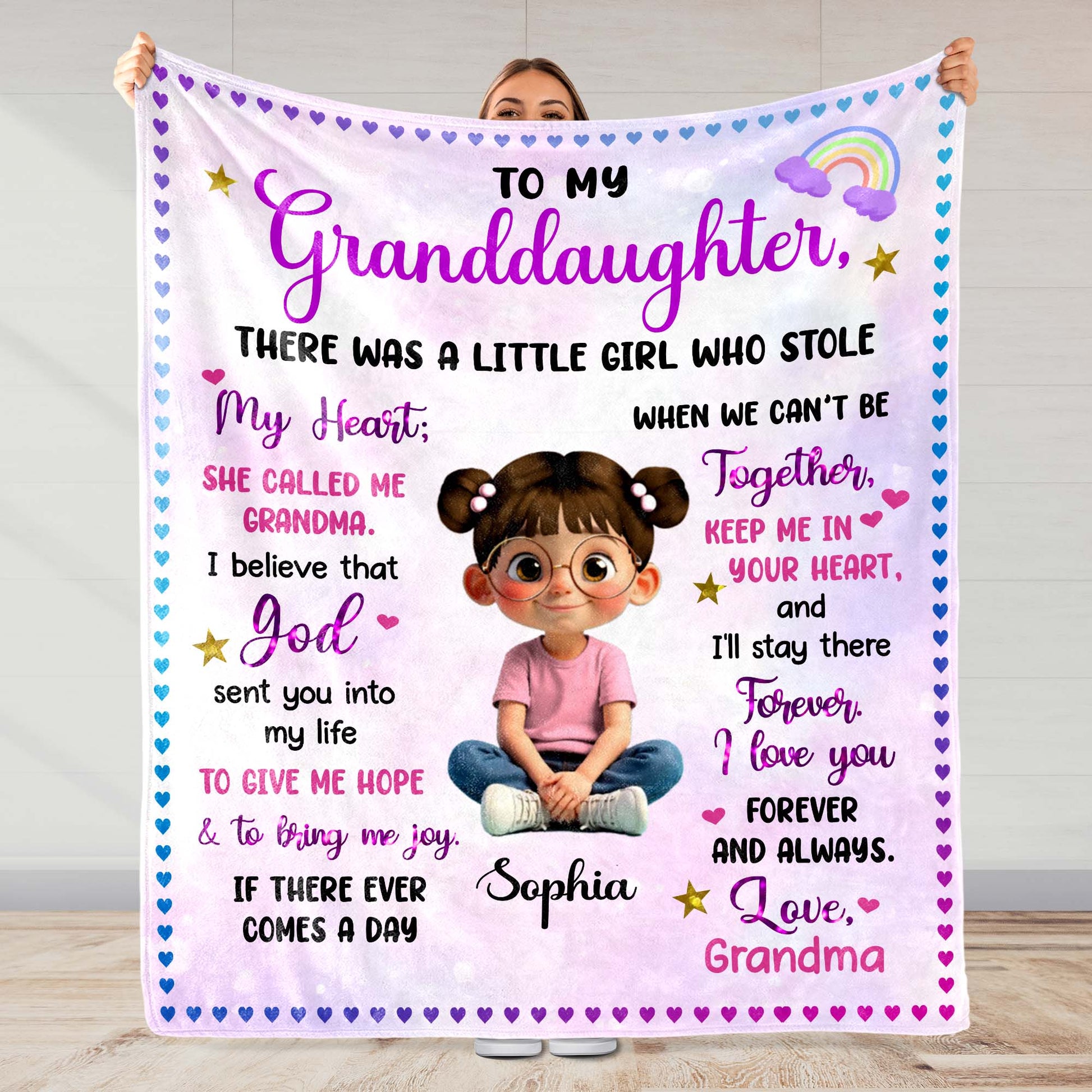 To My Granddaughter From Grandma With Love And Blessings