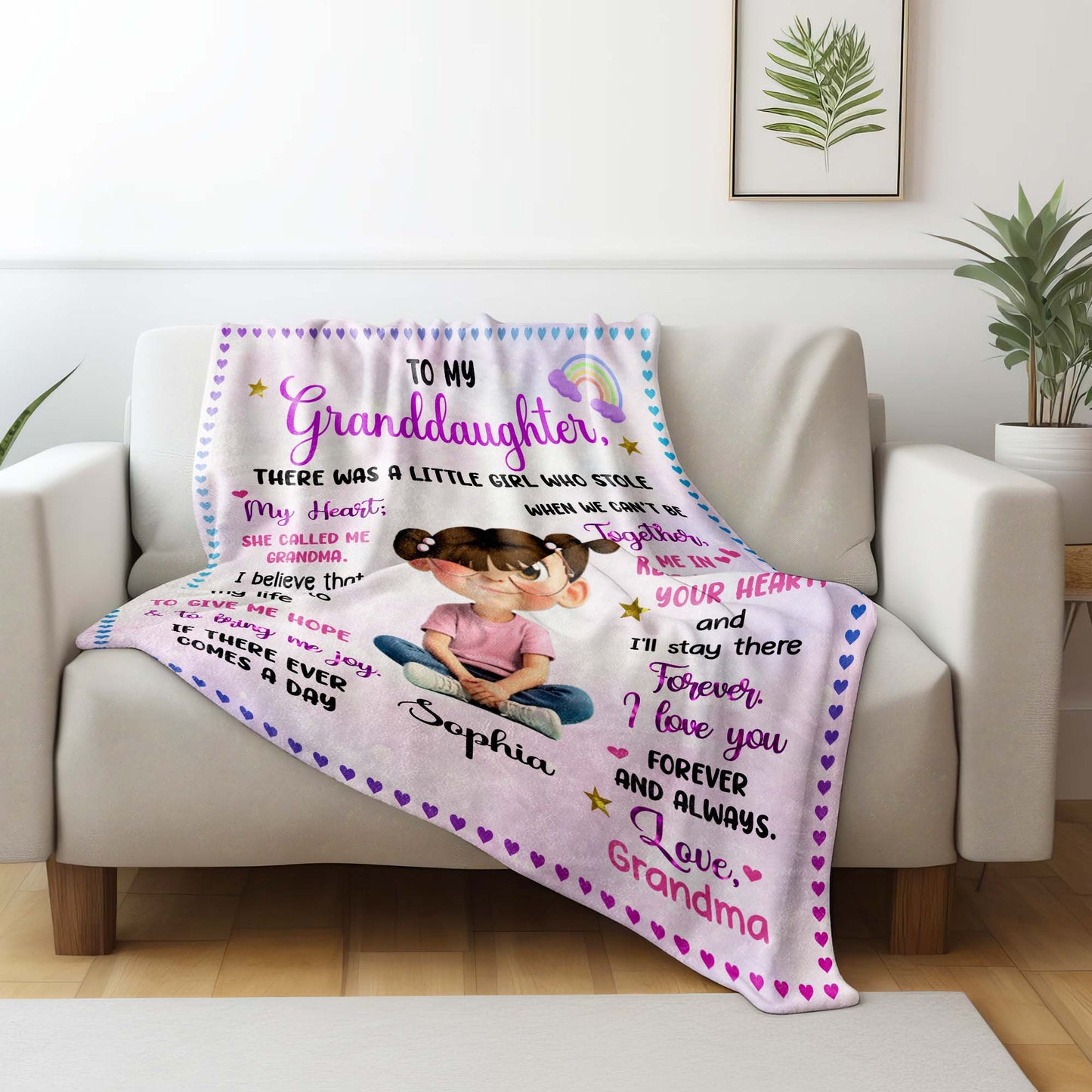 To My Granddaughter From Grandma With Love And Blessings