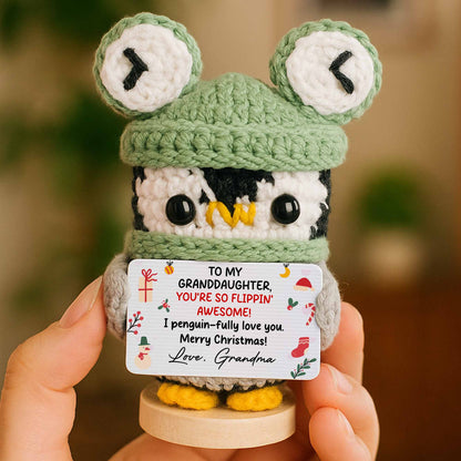 À ma petite-fille, tu es vraiment géniale ! - Poupée au crochet avec carte personnalisée - GDT353_CDOLL