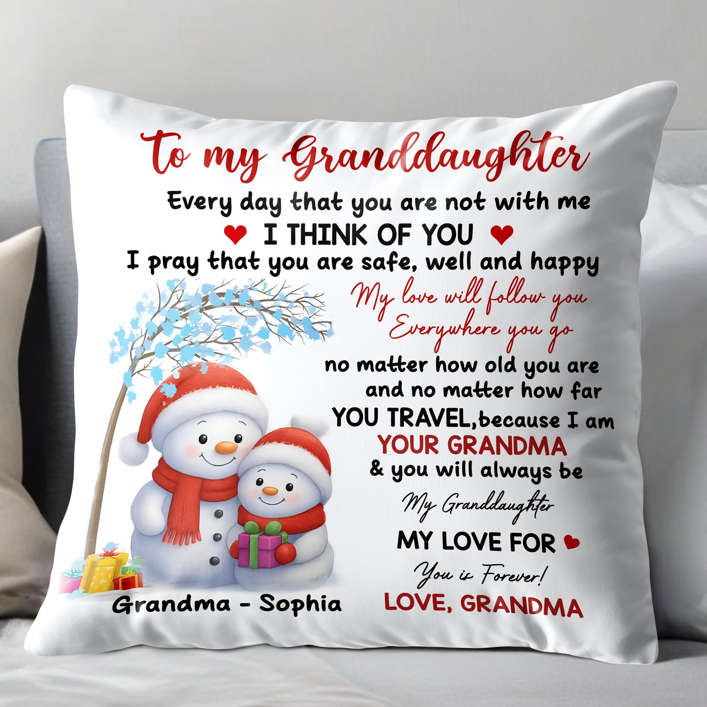 To My Granddaughter, Love And Protection Forever