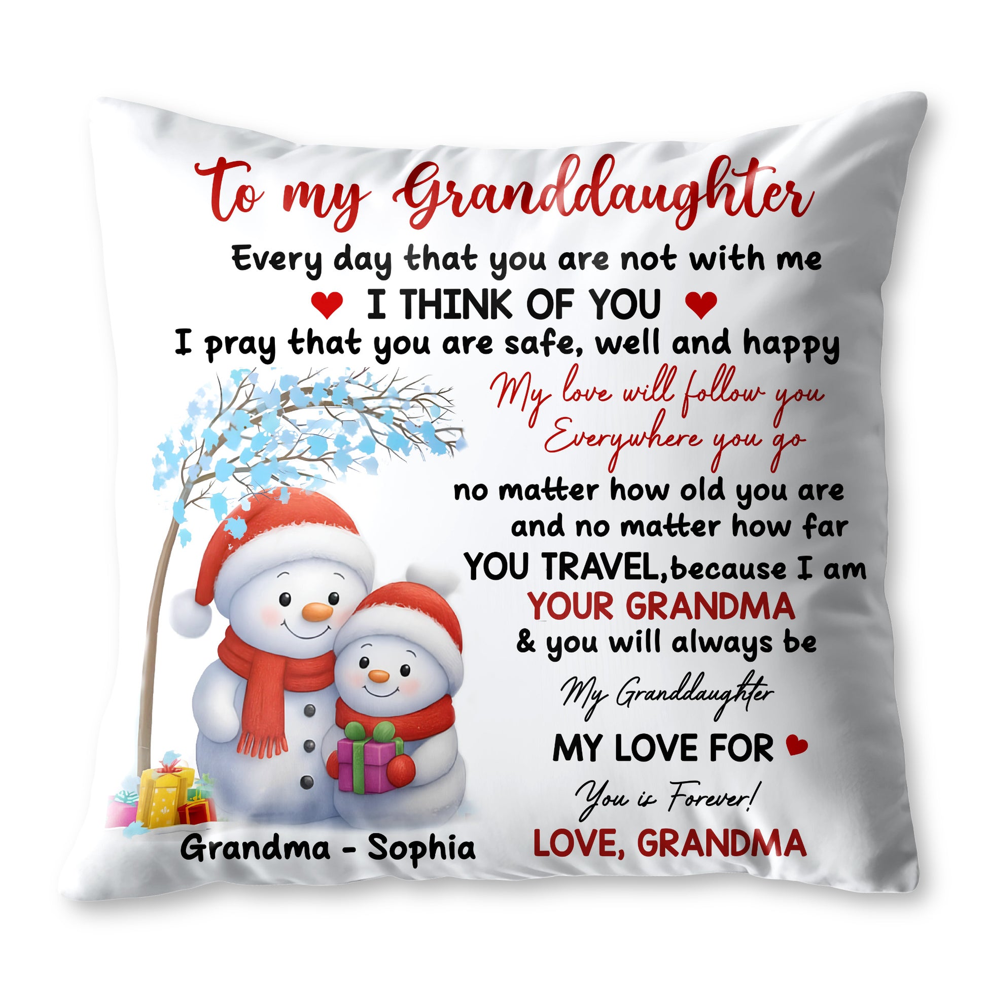 To My Granddaughter, Love And Protection Forever