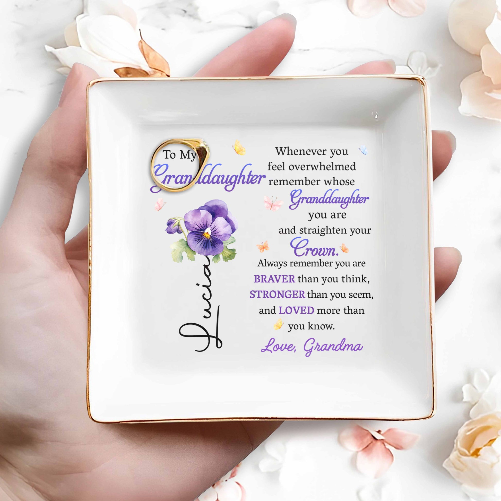 Whenever You Feel Overwhelmed Remember Whose Granddaughter You Are