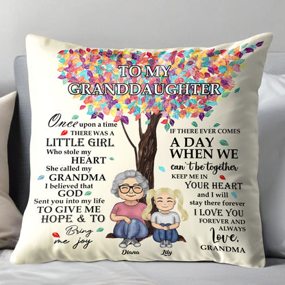 To My Granddaughter, Love From Grandma, Tree and Leaves Design