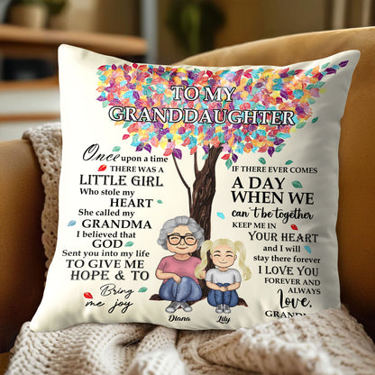 To My Granddaughter, Love From Grandma, Tree and Leaves Design