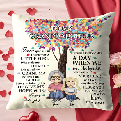 To My Granddaughter, Love From Grandma, Tree and Leaves Design