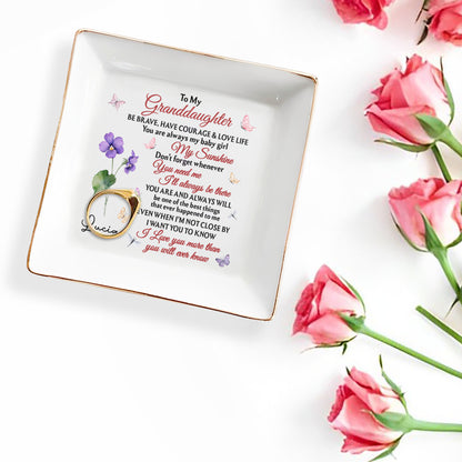 To My Granddaughter, Be Brave And Love Life With Butterflies