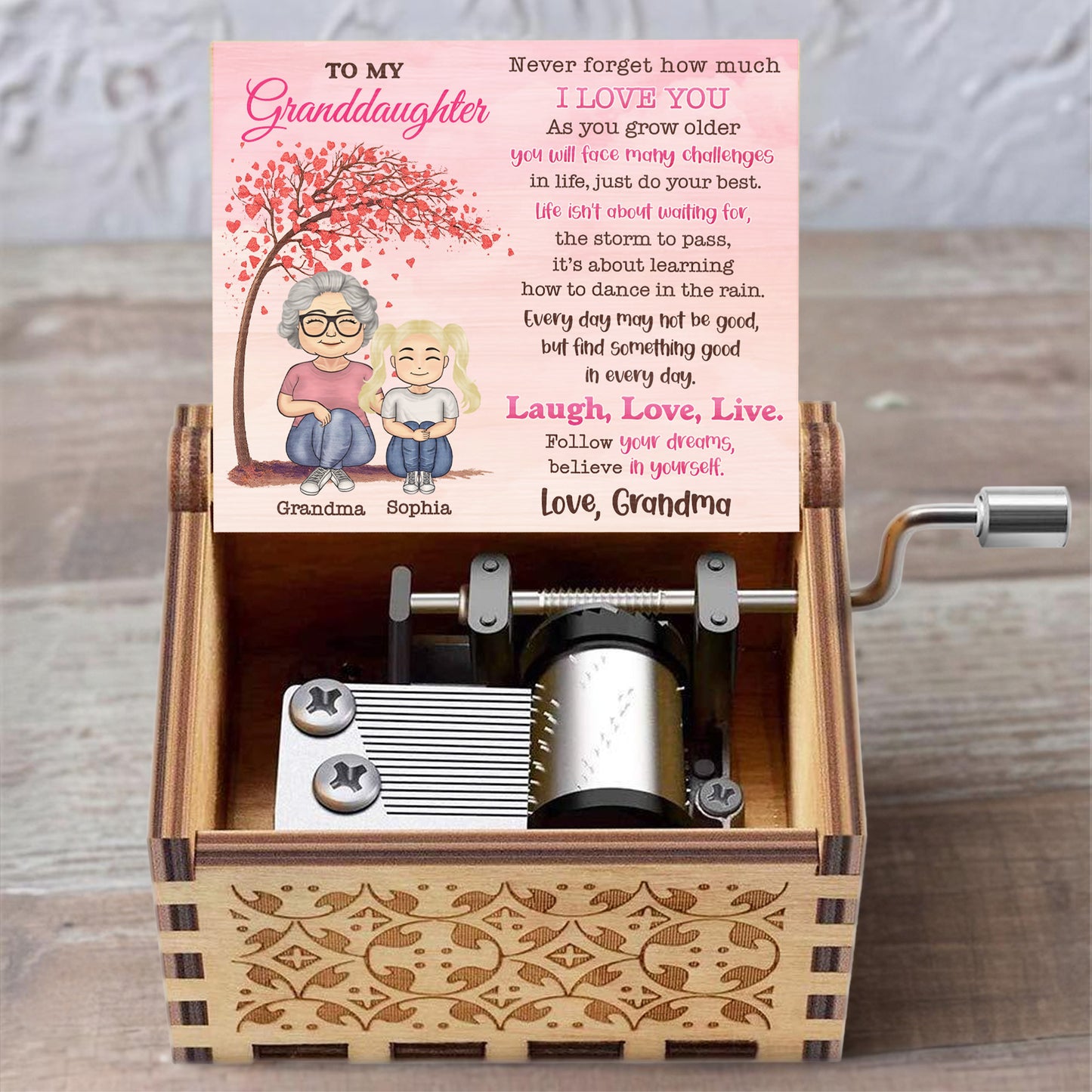 To My Granddaughter, Loving Message From Grandma