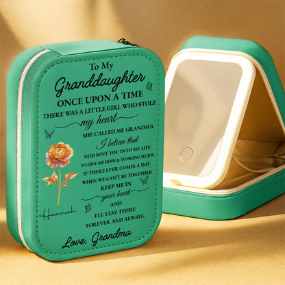 To My Granddaughter, Little Girl Who Stole My Heart, Flower And Butterfly