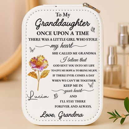 To My Granddaughter, Little Girl Who Stole My Heart, Flower And Butterfly