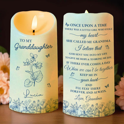 Once Upon A Time, Flowers and Butterflies LED Candle