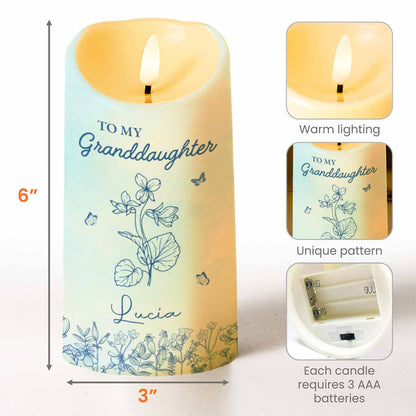 Once Upon A Time, Flowers and Butterflies LED Candle