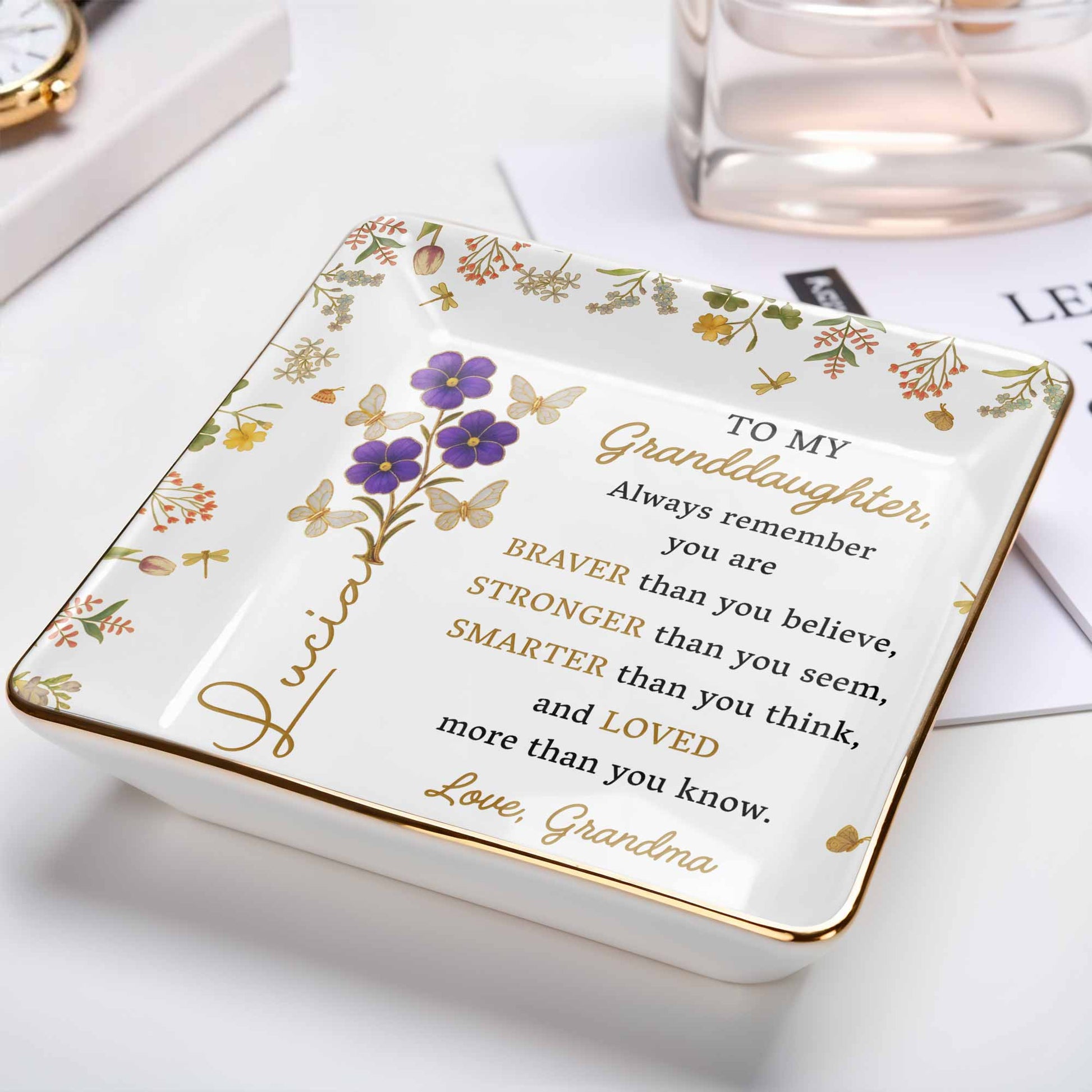 Always Remember You Are Braver, Stronger, Loved, Decorative Dish