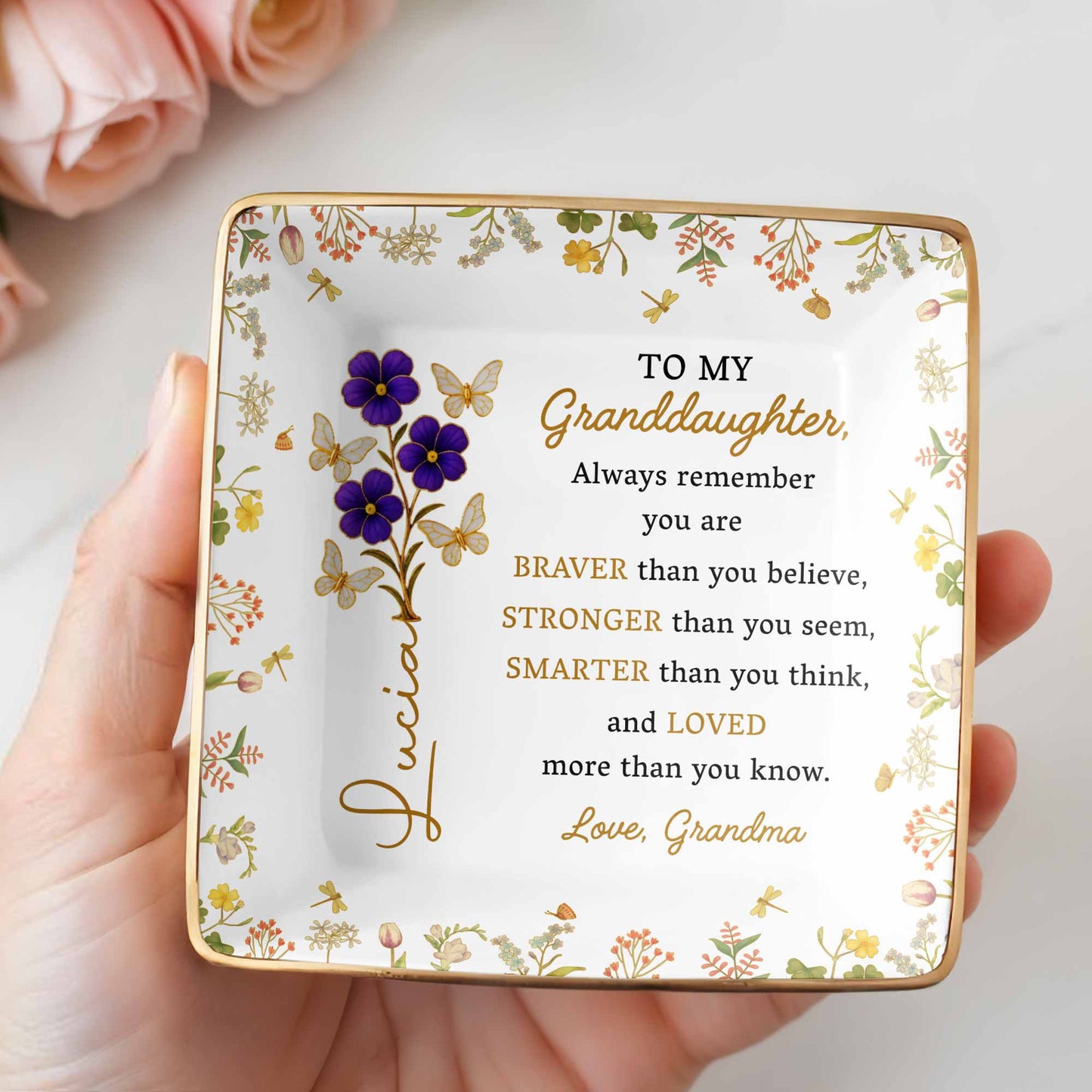 Always Remember You Are Braver, Stronger, Loved, Decorative Dish