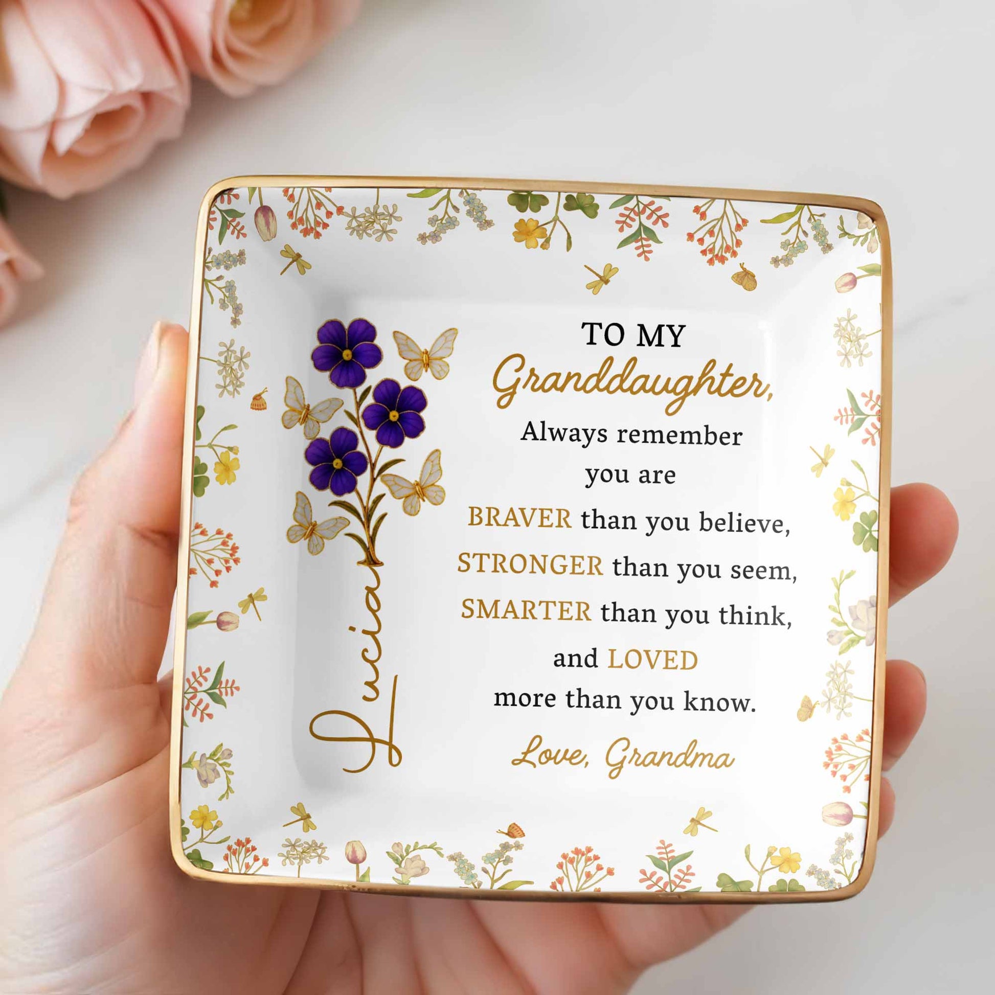 Always Remember You Are Braver, Stronger, Loved, Decorative Dish