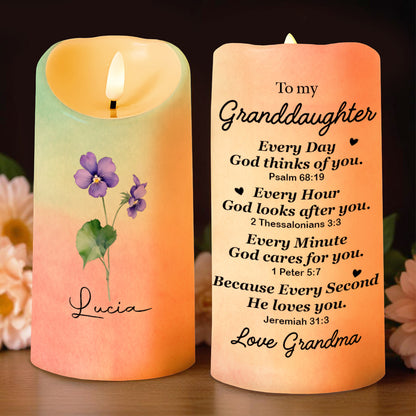 To My Granddaughter, Every Day God Thinks of You