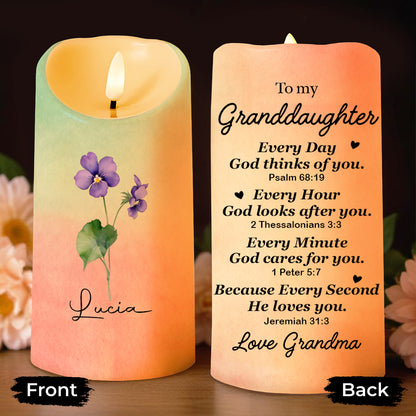 To My Granddaughter, Every Day God Thinks of You