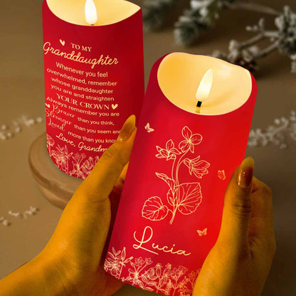 Straighten Your Crown Granddaughter, Flowers And Butterflies