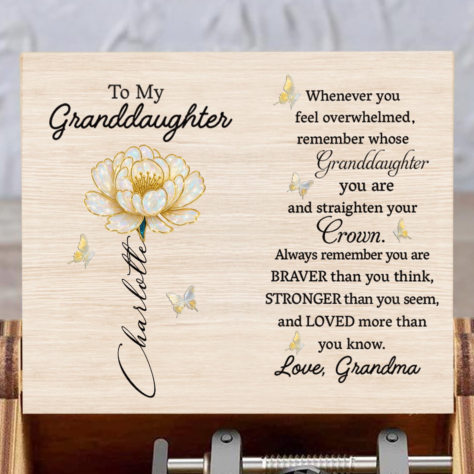 To My Granddaughter, Remember Whose Granddaughter You Are