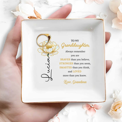 Always Remember You Are Braver, Stronger, Smarter, Flower Design