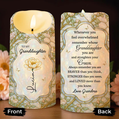 Remember Whose Granddaughter You Are, Crown And Flowers