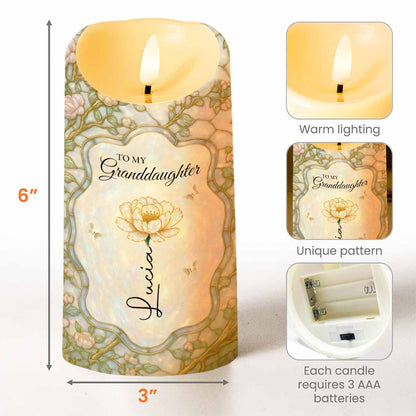 Once Upon A Time Keepsake Candle With Flowers