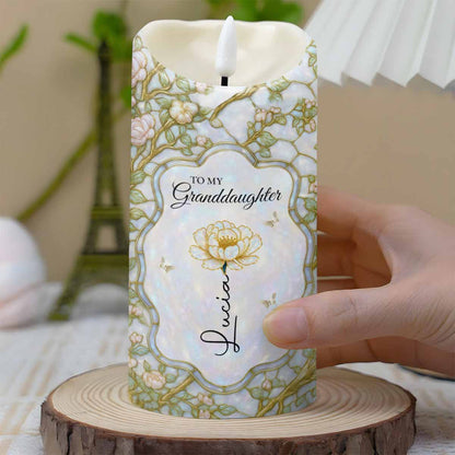 Once Upon A Time Keepsake Candle With Flowers
