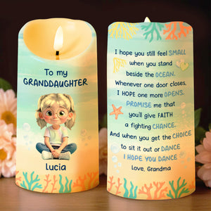 To My Granddaughter, Ocean And Starfish Themes