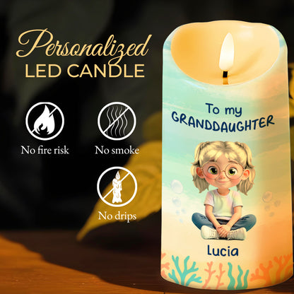 To My Granddaughter, Ocean And Starfish Themes