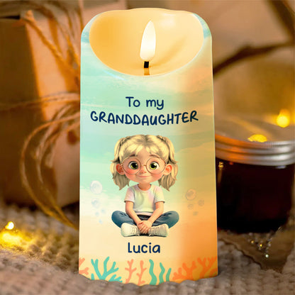 To My Granddaughter, Ocean And Starfish Themes