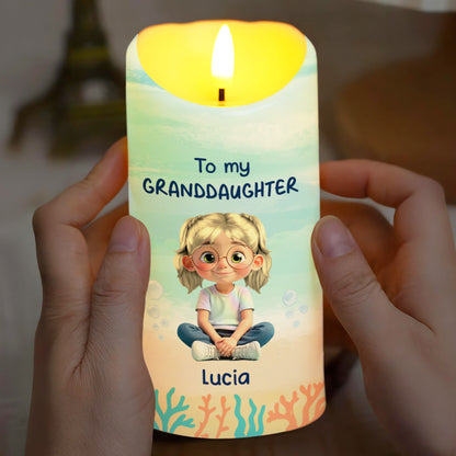 To My Granddaughter, Ocean And Starfish Themes