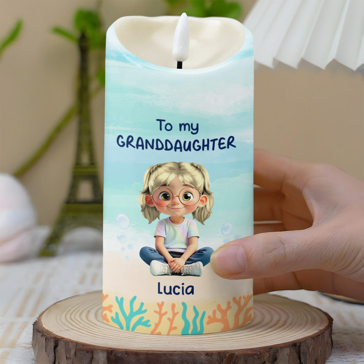 To My Granddaughter, Ocean And Starfish Themes