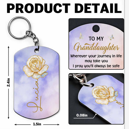 To My Granddaughter, Enjoy The Ride, Rose And Butterfly